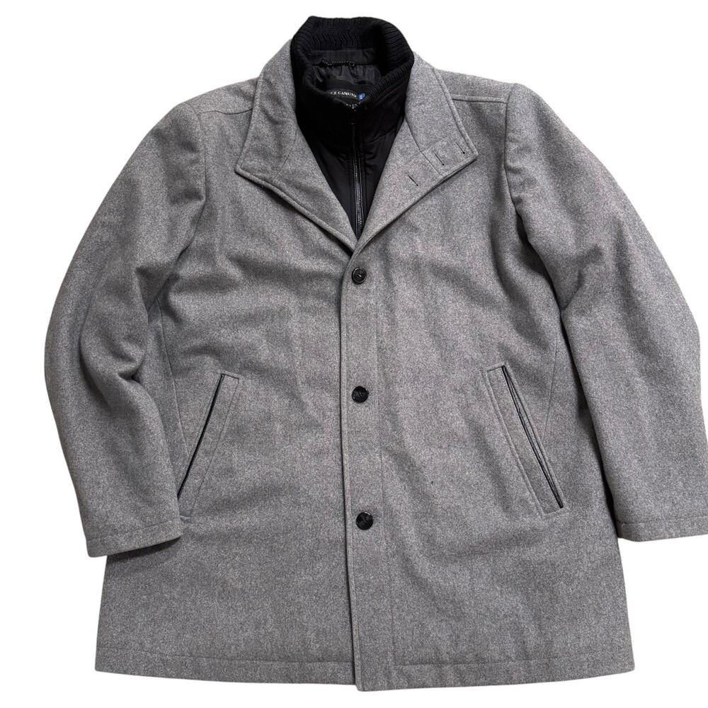 Vince Camuto Gray Wool Car Coat Men’s XXL Classic Winter Office Business Casual